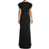 Mac Duggal Novelty Floral Embroidery Sequin Column Gown - Black