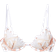 Fleur Du Mal Lily Embroidery Plunge Demi Bra - Ivory