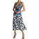 Reiss Mara Mix Floral Halter Neck Dress - Blue/Navy