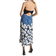 Reiss Mara Mix Floral Halter Neck Dress - Blue/Navy