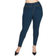 MeMoi Cotton Blend Denim Shaping Jean Leggings - Blue