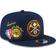 New Era Denver Nuggets Back Half 9Fifty Snapback Adjustable Cap - Navy