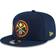 New Era Denver Nuggets Back Half 9Fifty Snapback Adjustable Cap - Navy