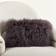 Saro Lifestyle Mongolian Lamb Complete Decoration Pillows Gray (50.8x30.48cm)