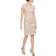 Calvin Klein Cap-Sleeve Lace Dress - Khaki/Beige