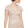 Calvin Klein Cap-Sleeve Lace Dress - Khaki/Beige