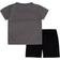 Nike Boy's Dri-Fit T-shirt & Shorts Set - Black/Grey (66F024G-023)