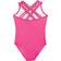 Rainbeau Moves Girl's Strappy Cami Leotard - Pink Bright