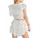 LoveShackFancy Ruffled Mini Skirt - Antique White