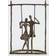 Danya B Couple on a Swing Cast Bronze Decorative Item