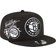 New Era Brooklyn Nets Back Half 9Fifty Snapback Adjustable Cap - Black/White