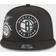 New Era Brooklyn Nets Back Half 9Fifty Snapback Adjustable Cap - Black/White