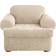 Sure Fit Stretch Jacquard Damask Loose Armchair Cover Beige