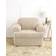 Sure Fit Stretch Jacquard Damask Loose Armchair Cover Beige