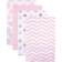 Luvable Friends Flannel Receiving Blankets 4-pack Pink Dots