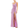 Mac Duggal Ruched Stretch Jersey V-Neck Gown - Lilac