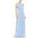 Mac Duggal High Neck Chiffon Gown - Powder Blue