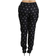 Dolce & Gabbana Printed Mid Waist Skinny Silk Pants - Black