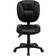 Flash Furniture GO-930F-BK-LEA-GG Office Chair 41"