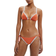 Calvin Klein Logo Tape Tie Side Bikini Bottom - Ginger Biscuit