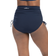 Dolfin Aquashape Adjustable High Waisted Moderate Brief Swimsuit - Navy