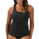 Dolfin Aquashape Twist Back Tankini Swimsuit Top - Black