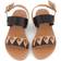 Ancient Greek Sandals Little Clio - Black