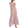 Betsey Johnson Strawberry-Print Voile Ruffled-Neck Maxi Dress - Snow White