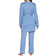 Cosabella Bella Curvy 3 Piece Set with Robe - Blue Diamond/Moon Ivory