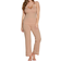 Cosabella Bella Curvy 3 Piece Set with Robe - Copper/Moon Ivory