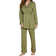 Cosabella Bella Curvy 3 Piece Set with Robe - Aloe