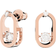 Swarovski Sparkling Dance Oval Stud Earrings - Rose Gold/Transparent