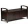 Simpli Home Warm Shaker Storage Bench 44x22"