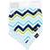 Hudson Bandana Bib 2-pack Blue Chevron