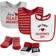 Hudson Cotton Bib and Sock Set 5-pack Valentine Heartbreaker