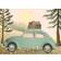 Vissevasse VW Beetle Green Plakat 70x50cm