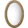 Bloomingdale's Lark Braided Oval Brown Wall Mirror 27.5x40"