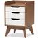 Baxton Studio Brighton Bedside Table 15.8x16.7"