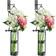 Danya B Hanging Glass Cylinder Vase 43.2cm 2pcs