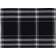 Saro Lifestyle Plaid Place Mat Black (50.8x35.56cm)