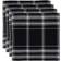 Saro Lifestyle Plaid Place Mat Black (50.8x35.56cm)