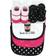 Hudson Cotton Bib and Sock Set 5-pack Mommy Latte