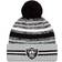 New Era Las Vegas Raiders 2021 NFL Sideline Sport Official Pom Cuffed Knit Beanie Sr
