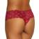 Cosabella Never Say Never Printed Comfie Thong - Diamond Deep Ruby