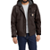 Carhartt Relaxed Fit Washed Duck Sherpa-Lined Utility Jacket - Dark Brown