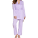 Cosabella Bella Curvy 3 Piece Set with Robe - Icy Violet