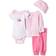 Luvable Friends Preemie Pant Bodysuit Shirt Cap 4-pack - Little Lady (10169051)