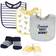 Hudson Cotton Bib and Sock Set 5-pack Bananas