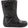 Hunter First Classic Glitter Rain Boot - Black/Black