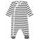 Petit Bateau Infant Romper - White/Dark Blue